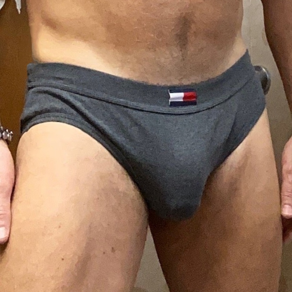 Tommy Hilfiger, medium, vintage briefs, gray